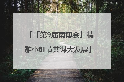 「第9届南博会」精雕小细节共谋大发展
