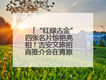 “红绿古金”四张名片惊艳亮相！吉安文旅招商推介会在青原区举行(图)