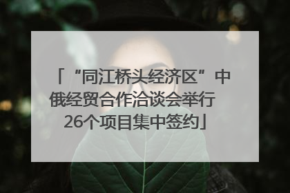 “同江桥头经济区”中俄经贸合作洽谈会举行 26个项目集中签约