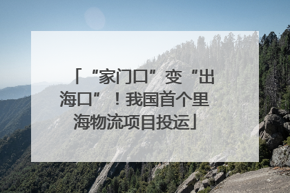 “家门口”变“出海口”！我国首个里海物流项目投运