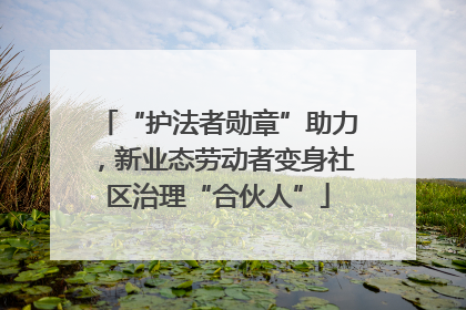 “护法者勋章”助力，新业态劳动者变身社区治理“合伙人”
