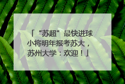 “苏超”最快进球小将明年报考苏大，苏州大学：欢迎！
