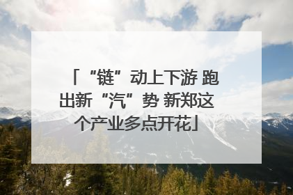 “链”动上下游 跑出新“汽”势 新郑这个产业多点开花