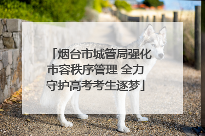 烟台市城管局强化市容秩序管理 全力守护高考考生逐梦