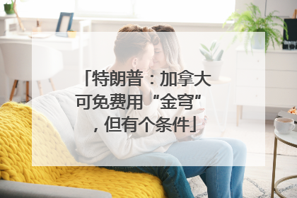 特朗普：加拿大可免费用“金穹”，但有个条件