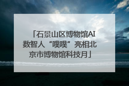 石景山区博物馆AI数智人“噗噗”亮相北京市博物馆科技月