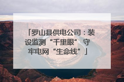 罗山县供电公司：装设监测“千里眼” 守牢电网“生命线”