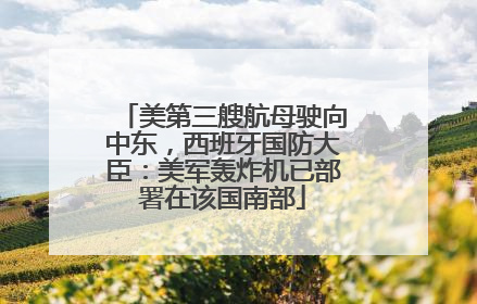 美第三艘航母驶向中东，西班牙国防大臣：美军轰炸机已部署在该国南部