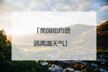 美国纽约遭遇高温天气