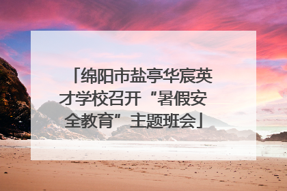 绵阳市盐亭华宸英才学校召开“暑假安全教育”主题班会