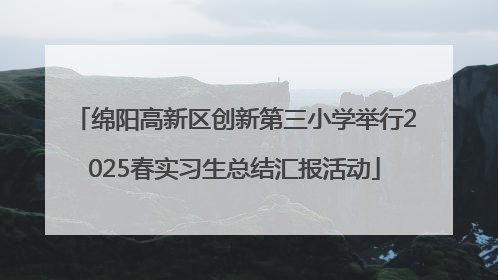 绵阳高新区创新第三小学举行2025春实习生总结汇报活动