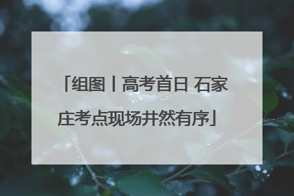 组图丨高考首日 石家庄考点现场井然有序