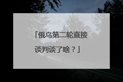 俄乌第二轮直接谈判谈了啥?