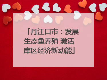 丹江口市：发展生态鱼养殖 激活库区经济新动能