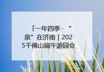 一年四季 · “泉”在济南｜2025千佛山端午游园会邀您共享亲子时光