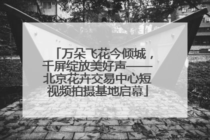 万朵飞花今倾城，千屏绽放美好声——北京花卉交易中心短视频拍摄基地启幕