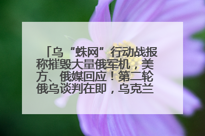 乌“蛛网”行动战报称摧毁大量俄军机，美方、俄媒回应！第二轮俄乌谈判在即，乌克兰提出三大诉求