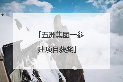 五洲集团一参建项目获奖