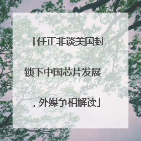 任正非谈美国封锁下中国芯片发展，外媒争相解读