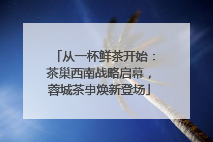 从一杯鲜茶开始：茶巢西南战略启幕，蓉城茶事焕新登场