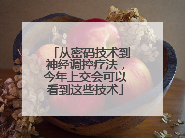 从密码技术到神经调控疗法，今年上交会可以看到这些技术