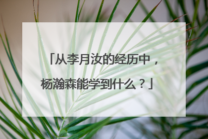 从李月汝的经历中，杨瀚森能学到什么？