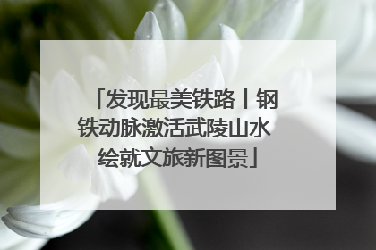发现最美铁路丨钢铁动脉激活武陵山水 绘就文旅新图景