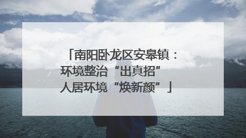 南阳卧龙区安皋镇：环境整治“出真招” 人居环境“焕新颜”