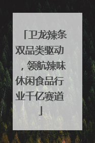 卫龙辣条双品类驱动，领航辣味休闲食品行业千亿赛道