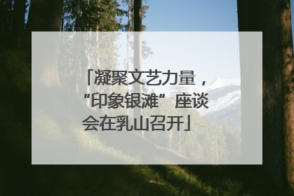 凝聚文艺力量，“印象银滩”座谈会在乳山召开