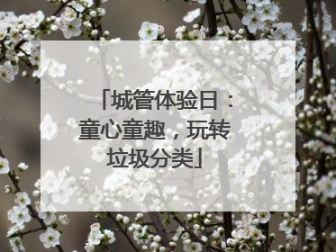 城管体验日：童心童趣，玩转垃圾分类
