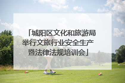 城阳区文化和旅游局举行文旅行业安全生产暨法律法规培训会