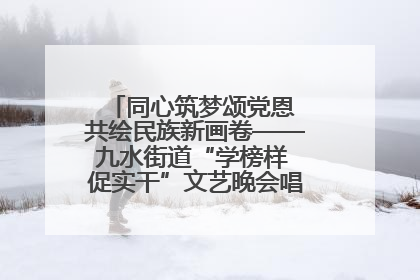同心筑梦颂党恩 共绘民族新画卷——九水街道“学榜样 促实干”文艺晚会唱响民族团结主旋律