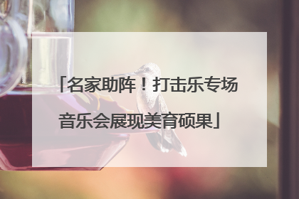 名家助阵！打击乐专场音乐会展现美育硕果