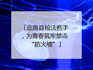 嘉鱼县检法携手，为青春筑牢禁毒“防火墙”