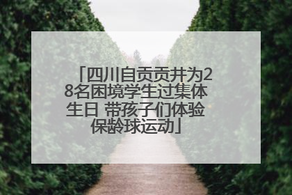 四川自贡贡井为28名困境学生过集体生日 带孩子们体验保龄球运动