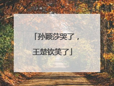 孙颖莎哭了，王楚钦笑了