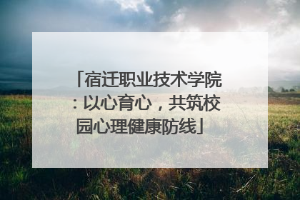 宿迁职业技术学院：以心育心，共筑校园心理健康防线