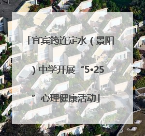 宜宾筠连定水（景阳）中学开展“5•25”心理健康活动