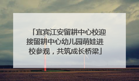 宜宾江安留耕中心校迎接留耕中心幼儿园萌娃进校参观，共筑成长桥梁