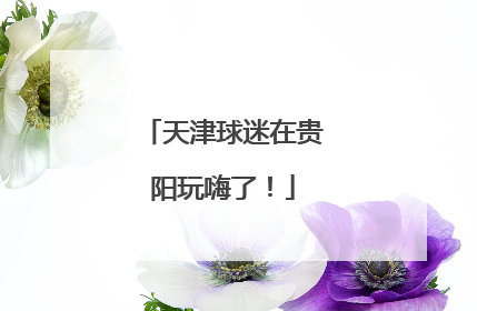 天津球迷在贵阳玩嗨了！