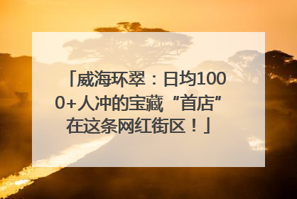 威海环翠：日均1000+人冲的宝藏“首店”在这条网红街区！
