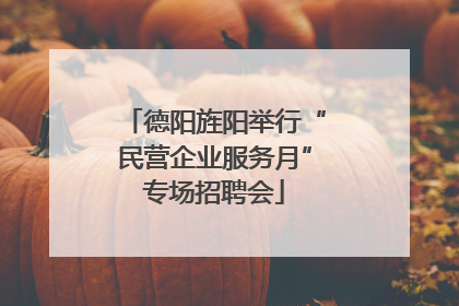 德阳旌阳举行“民营企业服务月”专场招聘会