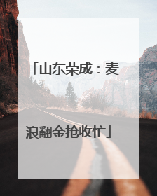 山东荣成：麦浪翻金抢收忙