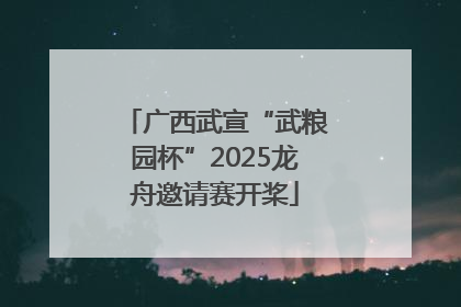 广西武宣“武粮园杯”2025龙舟邀请赛开桨
