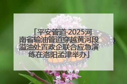 平安管道·2025河南省输油管道穿越黄河段溢油处置政企联合应急演练在洛阳孟津举办