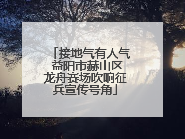 接地气有人气 益阳市赫山区龙舟赛场吹响征兵宣传号角