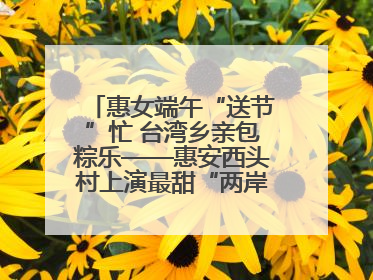 惠女端午“送节”忙 台湾乡亲包粽乐——惠安西头村上演最甜“两岸对话”