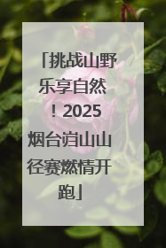 挑战山野 乐享自然！2025烟台岿山山径赛燃情开跑
