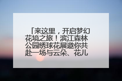 来这里，开启梦幻花境之旅！滨江森林公园绣球花展邀你共赴一场与云朵、花儿的浪漫之约